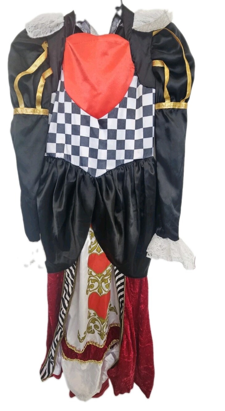 Girl's S 10 InCharacter 7017 Queen Alice in Wonderland Queen of Heart Costume